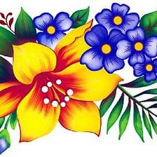 Схема вышивки «Цветы»