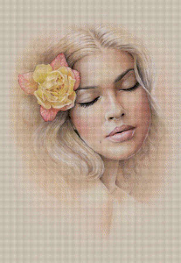 женский портрет - предпросмотр