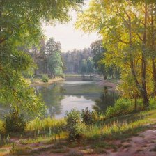 Схема вышивки «у реки»