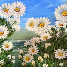 Схема вышивки «Ромашки»