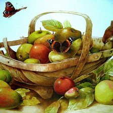 Корзина с фруктами