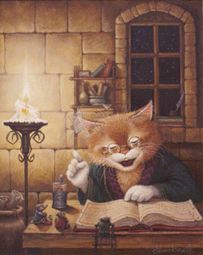 Учёный кот - сказка - предпросмотр