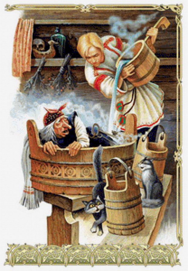 баба яга - сказка, баба яга - предпросмотр