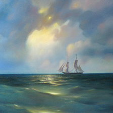 Схема вышивки «Ковтун - чёрное море»