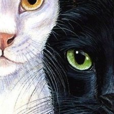 Схема вышивки «инь-ян»