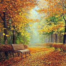 Схема вышивки «осенняя пора»