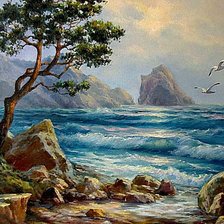 Схема вышивки «Крымский пейзаж»