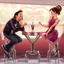 Схема вышивки «Знакомство»