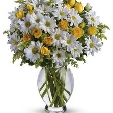 Схема вышивки «Букет из ромашек»