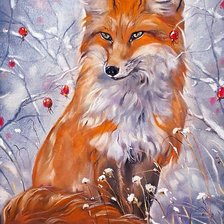 Схема вышивки «Жила-была лисица...»