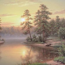 Схема вышивки «пейзаж»