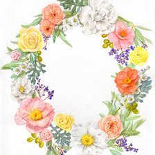 Схема вышивки «цветочный венок»