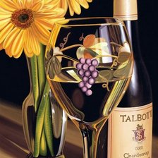 Схема вышивки «натюрморт с бокалом»