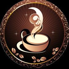 Схема вышивки «кофе»