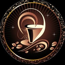 Схема вышивки «кофе»