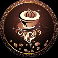 Схема вышивки «кофе»