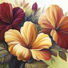 Схема вышивки «Гибискус»