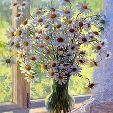 Схема вышивки «ромашки»