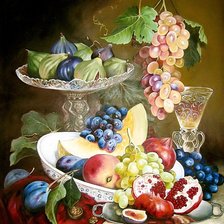 Схема вышивки «натюрморт с фруктами 2»