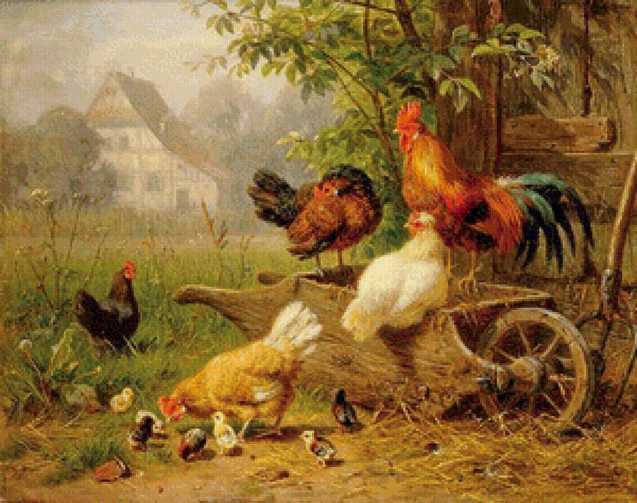 Птичий мир - домашние птицы, сад, дом - предпросмотр