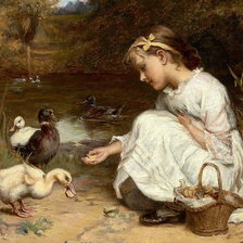 Схема вышивки «маленькая хозяюшка»