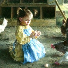 Схема вышивки «маленькая хозяюшка»