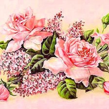 Схема вышивки «розы»