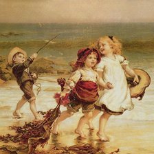 Схема вышивки «Игры у моря»