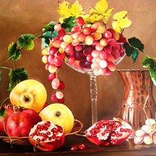 Схема вышивки «натюрморт с фруктами»