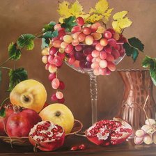 Схема вышивки «натюрморт с фруктами»