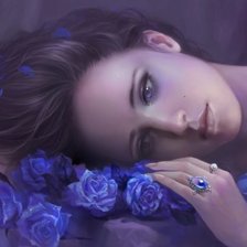 Схема вышивки «леди»