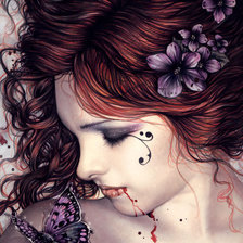 Схема вышивки «женщина-это мир»