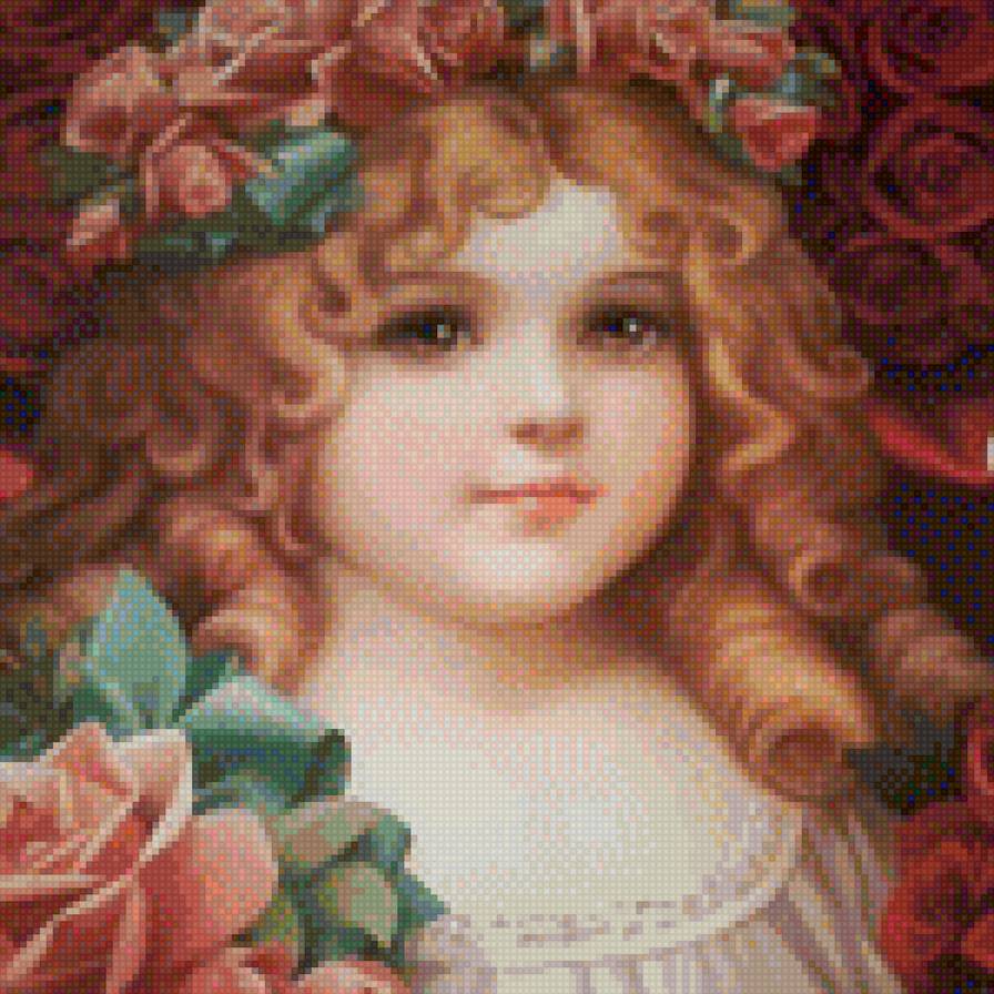 Ангел с розами - предпросмотр