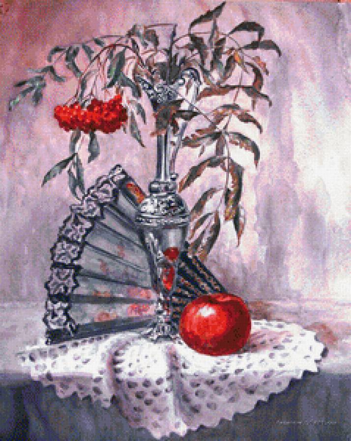 натюоморт с веером - предпросмотр