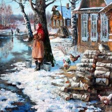 Схема вышивки «В. Ю. Жданов Дыхание весны»