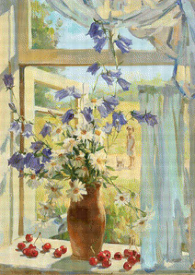 натюрморт с колокольчиками - цветы - предпросмотр