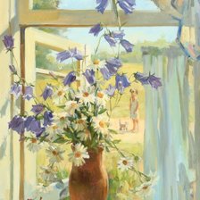 натюрморт с колокольчиками