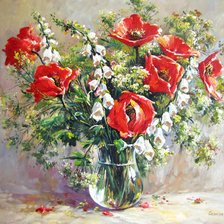 наперстянка и маки