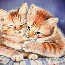 Схема вышивки «Котики»