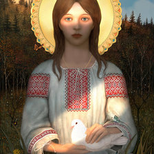 Схема вышивки «православная святая»