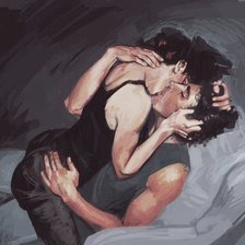 Схема вышивки «Влюбленные»