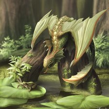 Схема вышивки «дракон»