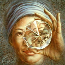 Схема вышивки «глаз»