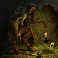 Схема вышивки «баба яга»