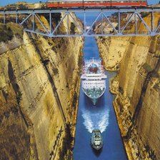 Схема вышивки «Коринфский канал»