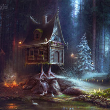 Схема вышивки «баба яга»