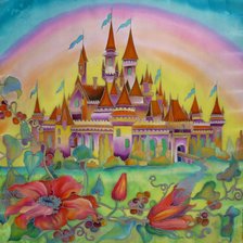 Схема вышивки «замок»