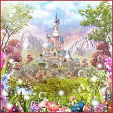 Схема вышивки «замок»