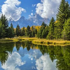 Схема вышивки «пейзаж»