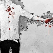 Схема вышивки «Сердце волка»